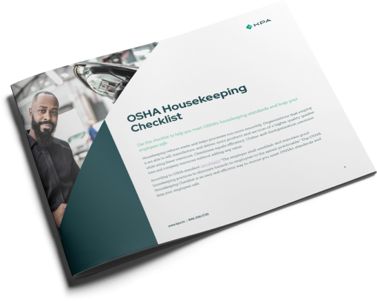 KPA - Dealership OSHA Housekeeping Checklist Cover