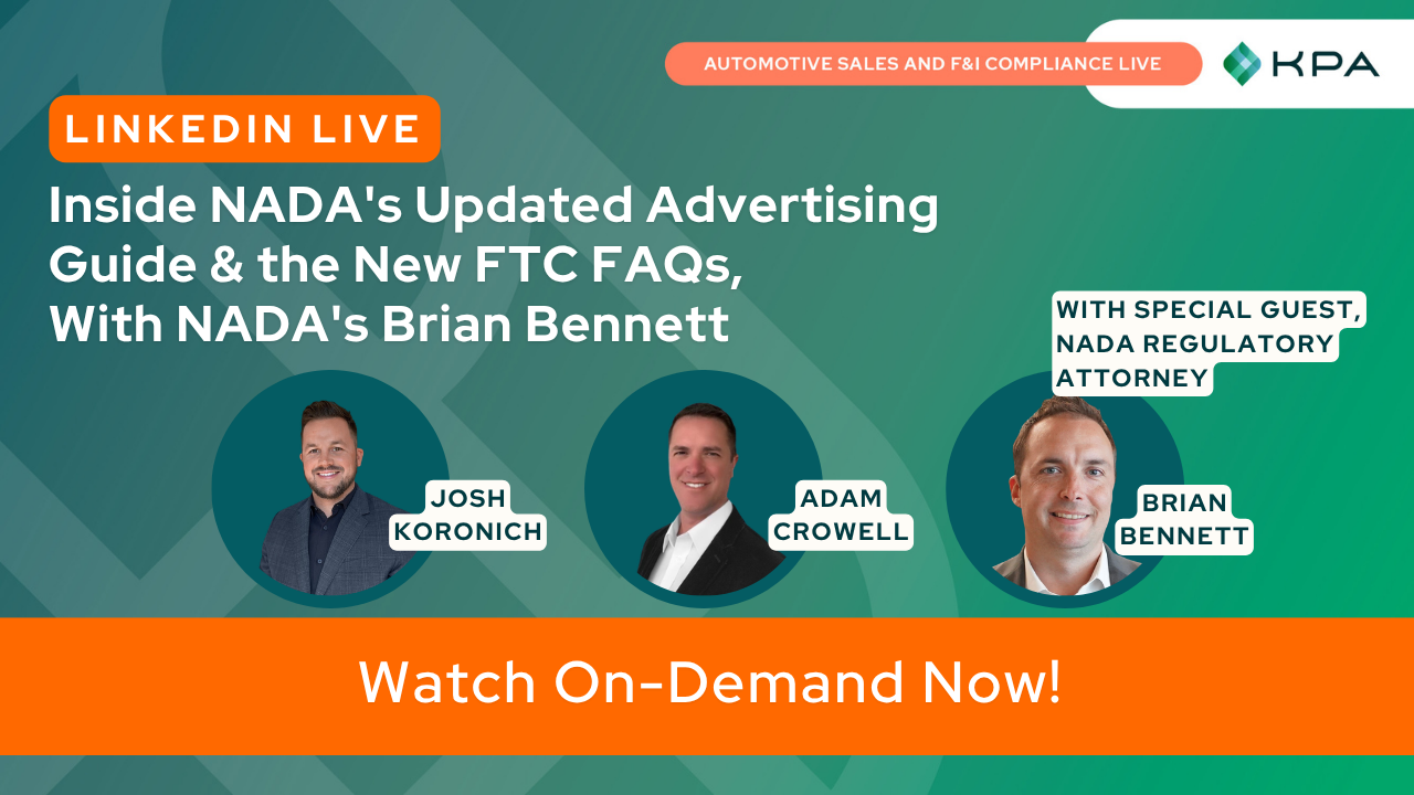 Inside NADA's Updated Advertising Guide, With NADA's Brian Bennett