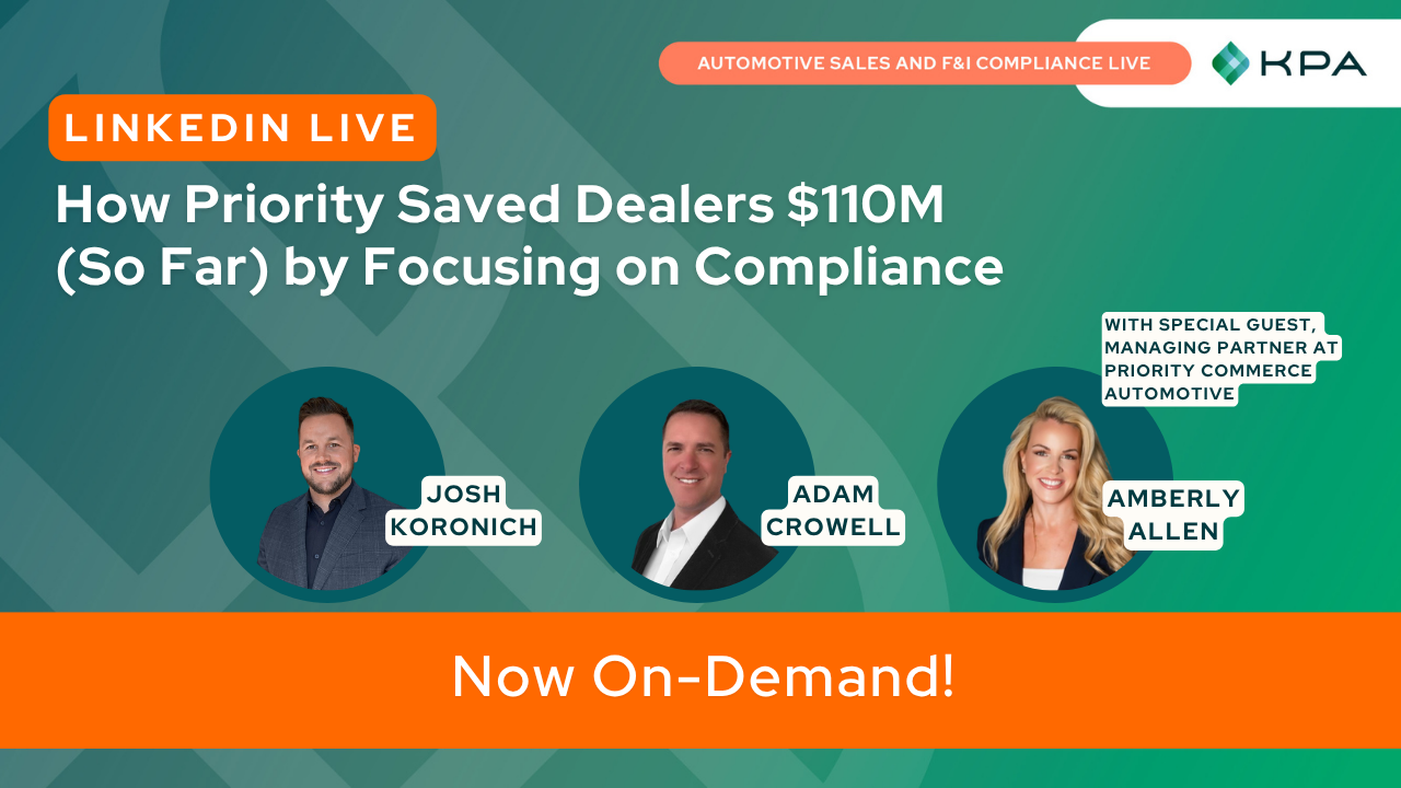 How Priority Saved Dealers $110M (So Far) by Focusing on Compliance