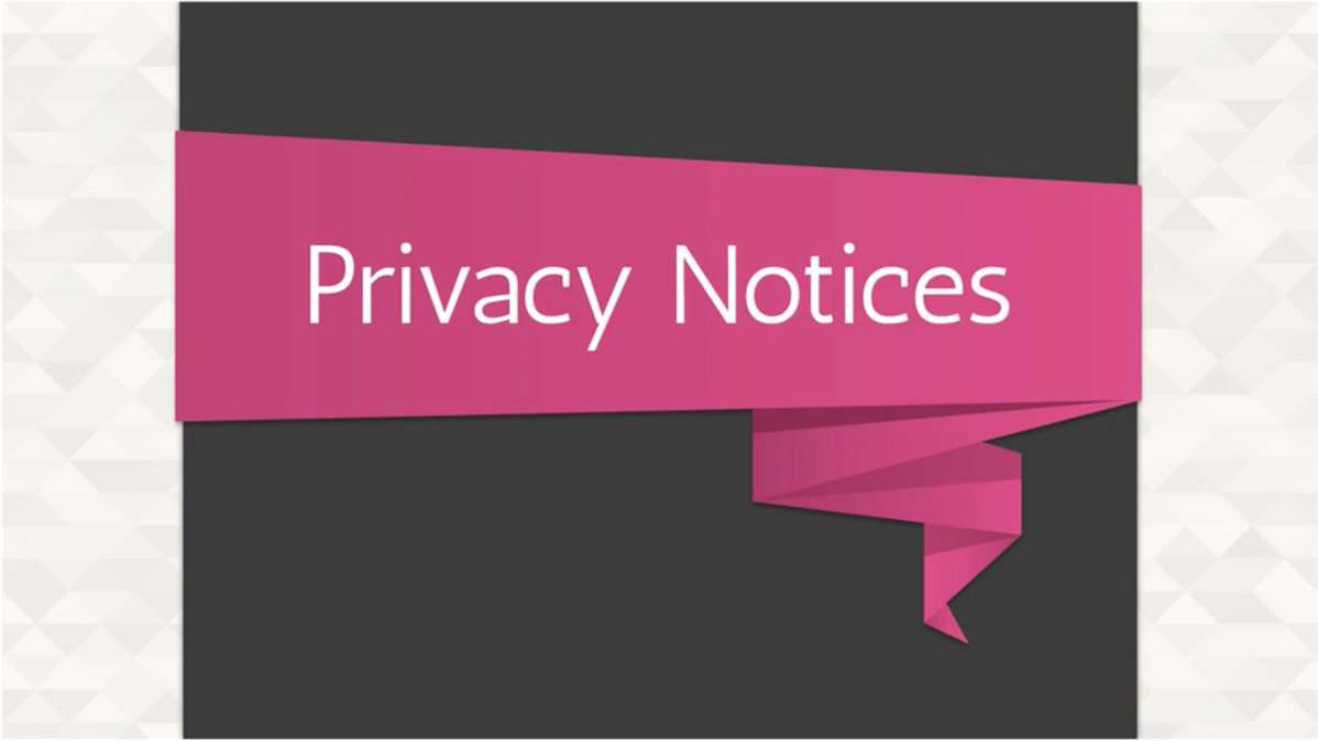 Privacy Notices Screenshot