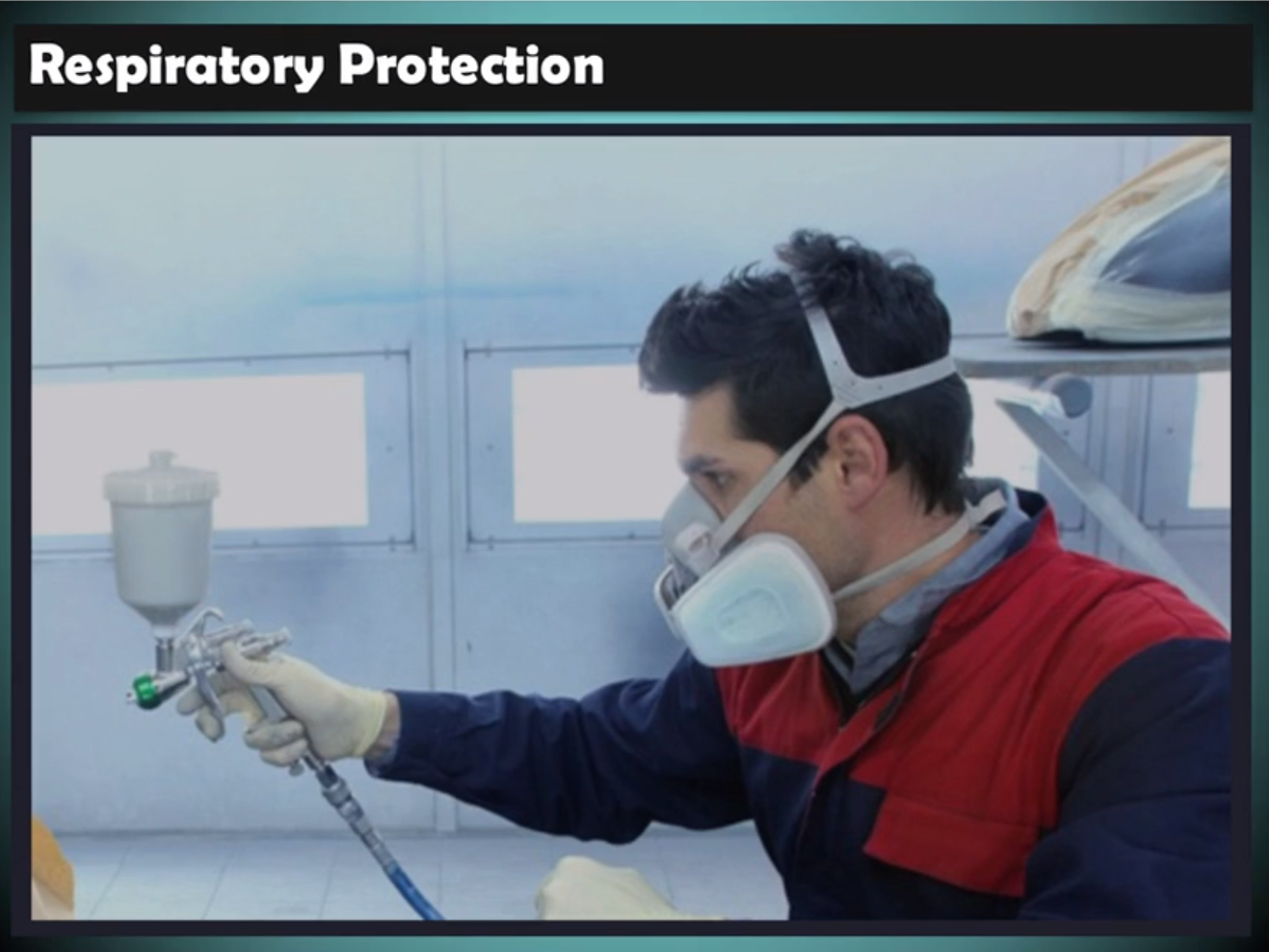 Personal Protective Equipment worn in a compliance safety training video