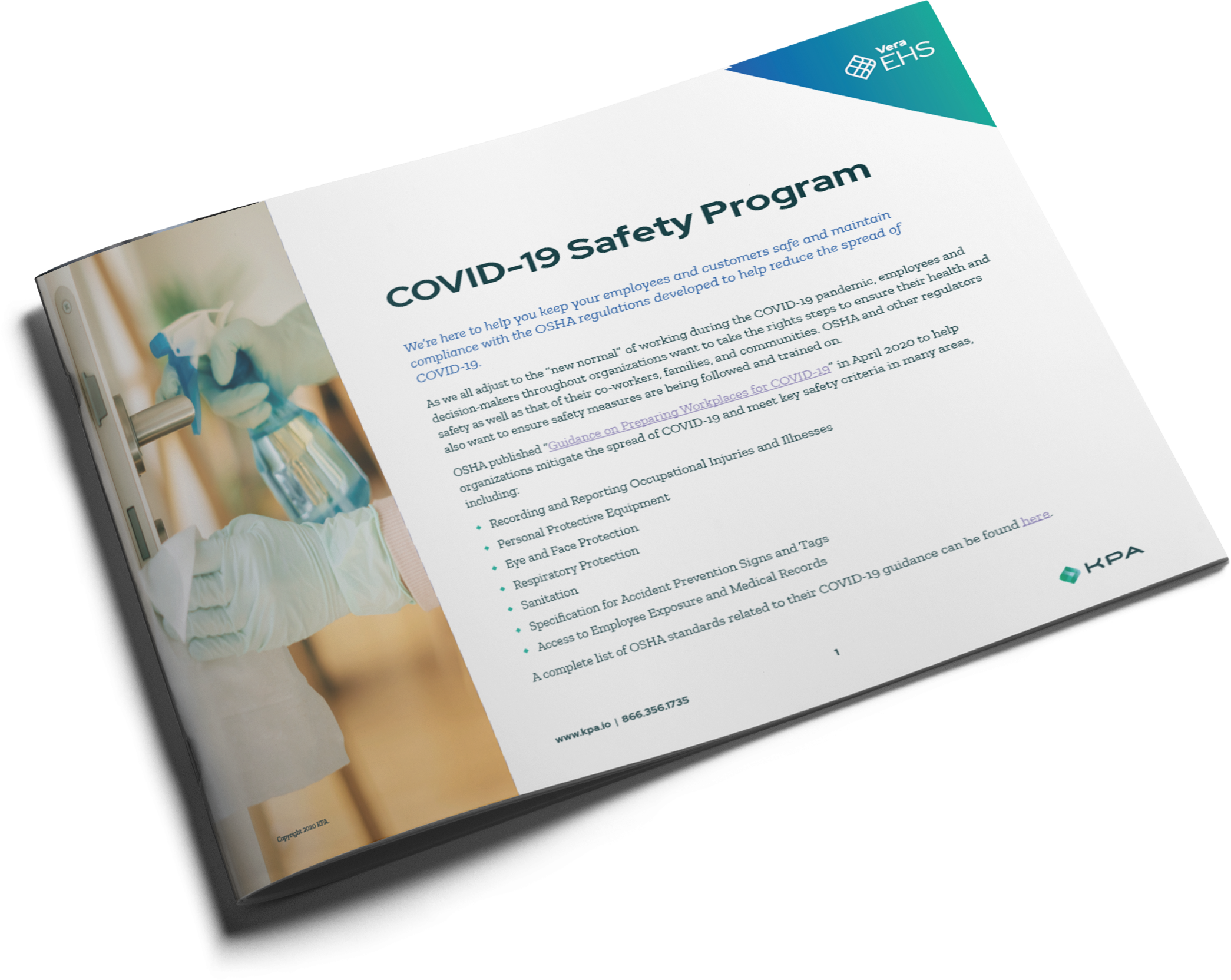 Hospitality COVID-19 Safety Program Datasheet Cover Thumbnail