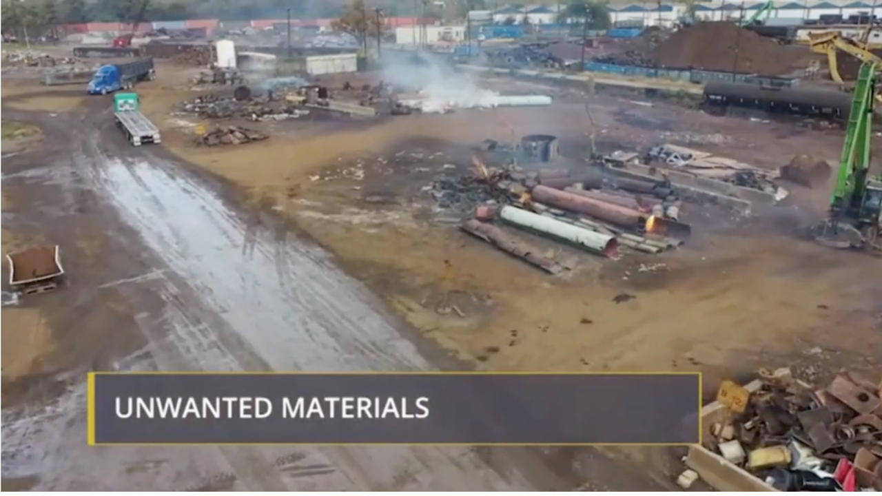 Continuous scrap inspections and identifying unwanted materials training screenshot