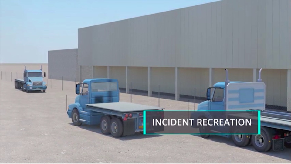 Rebar Truck Yard Fatality Incident Recreation