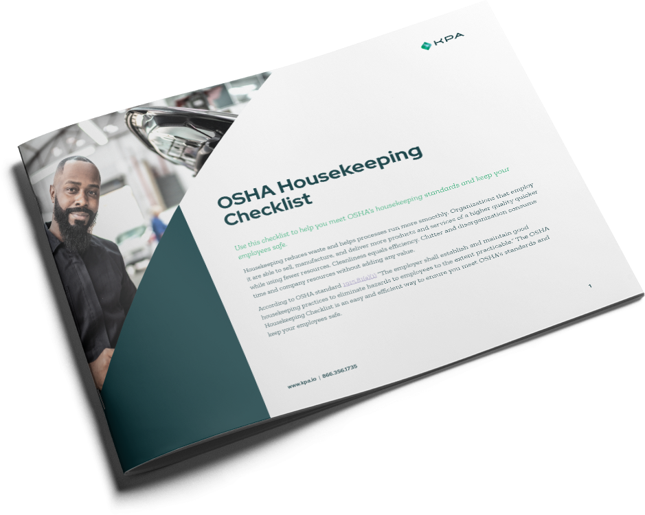 KPA - Dealership OSHA Housekeeping Checklist Cover