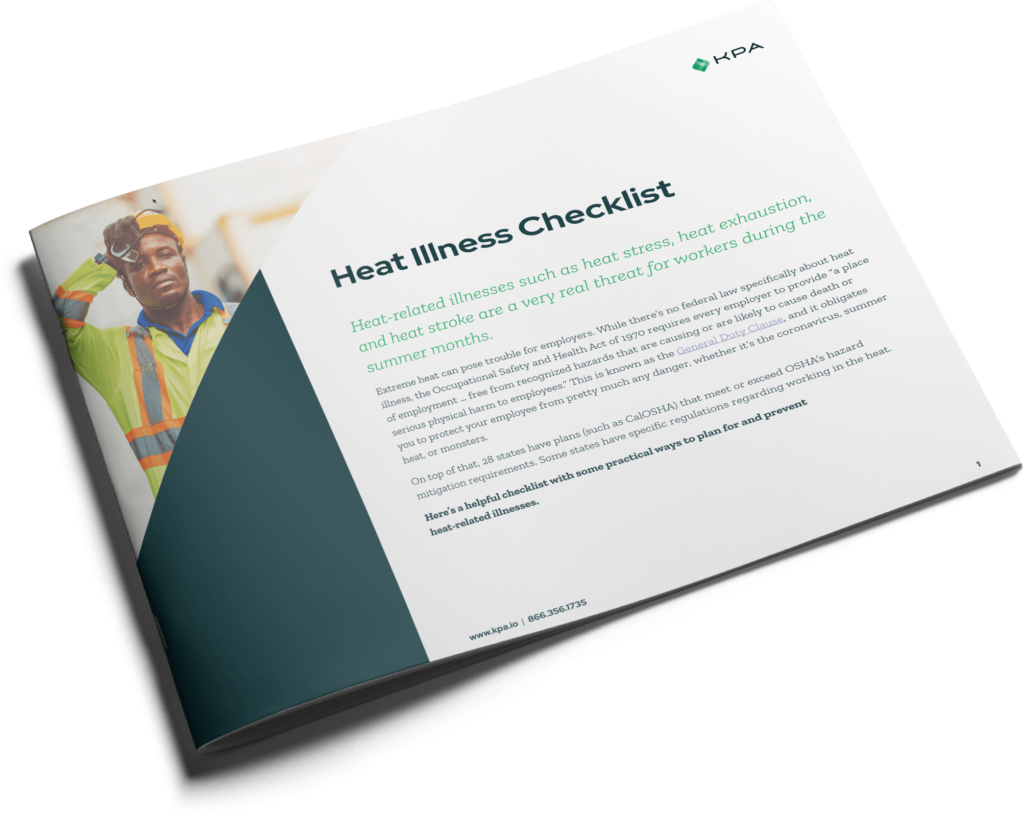 heat illness checklist checklist thumbnail
