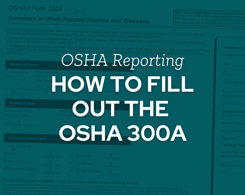 How to Fill Out Your OSHA 300A Form KPA