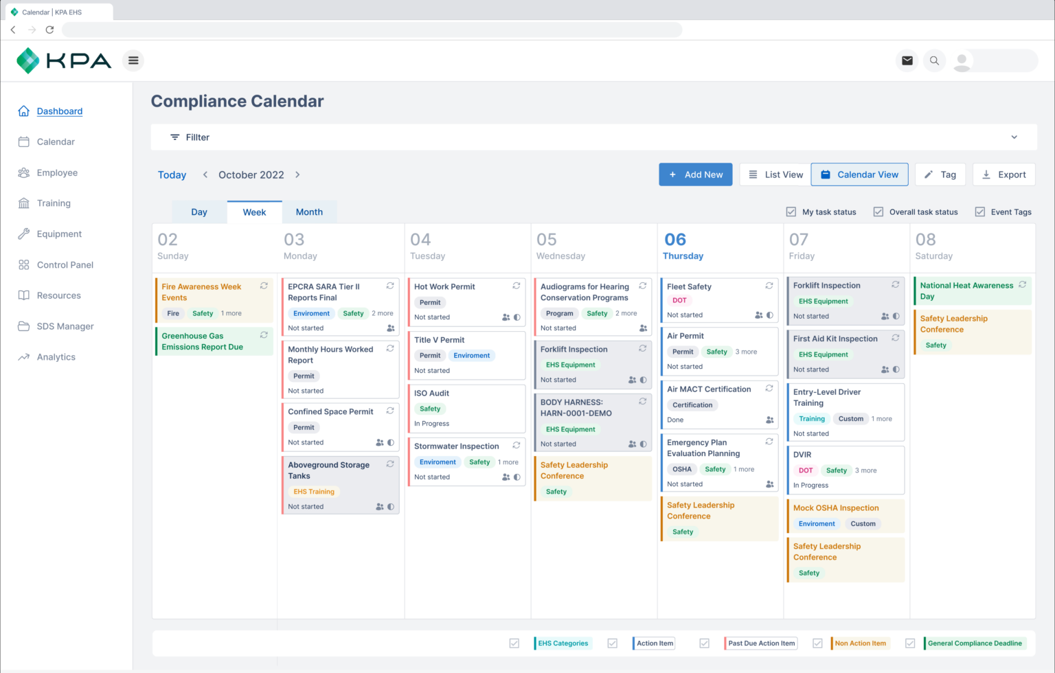 Kpa Unveils Configurable Compliance Calendar For More Effective Ehs Program Management Kpa 1679