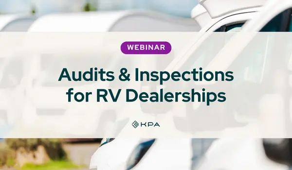 Audits & Inspections for RV Dealerships - KPA