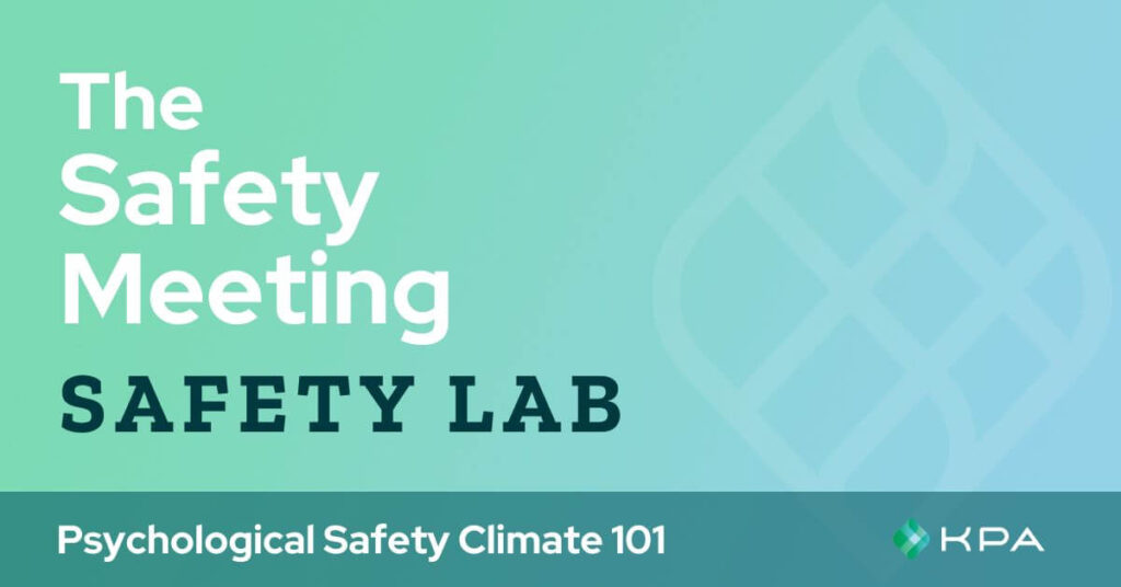 the safety meeting podcast - KPA