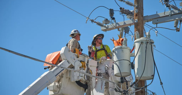 working on electrical wires