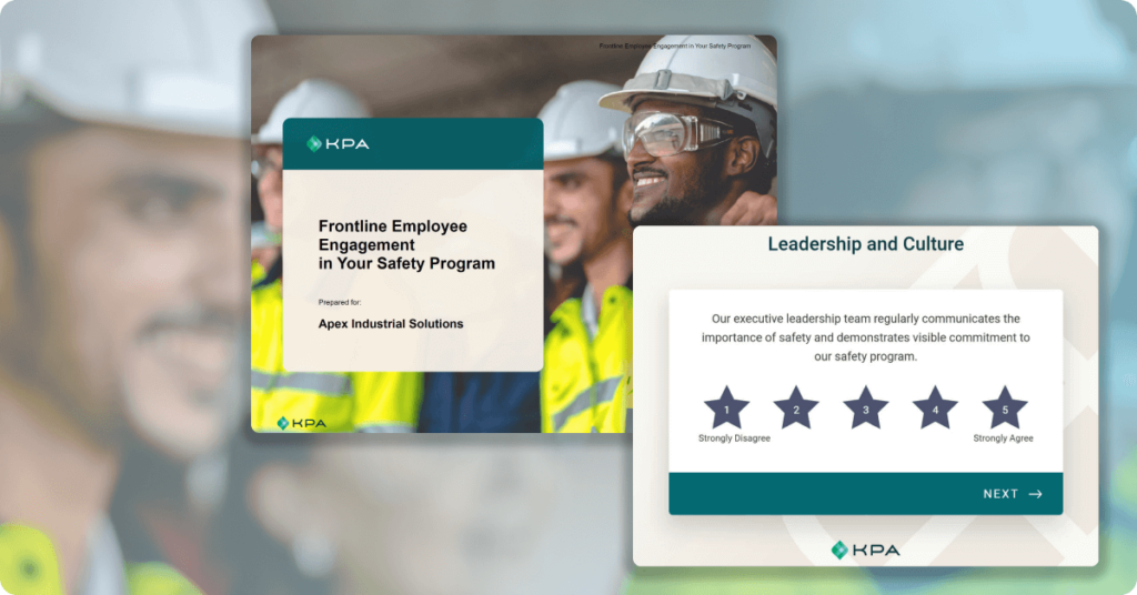 engaging the fronline survey - KPA